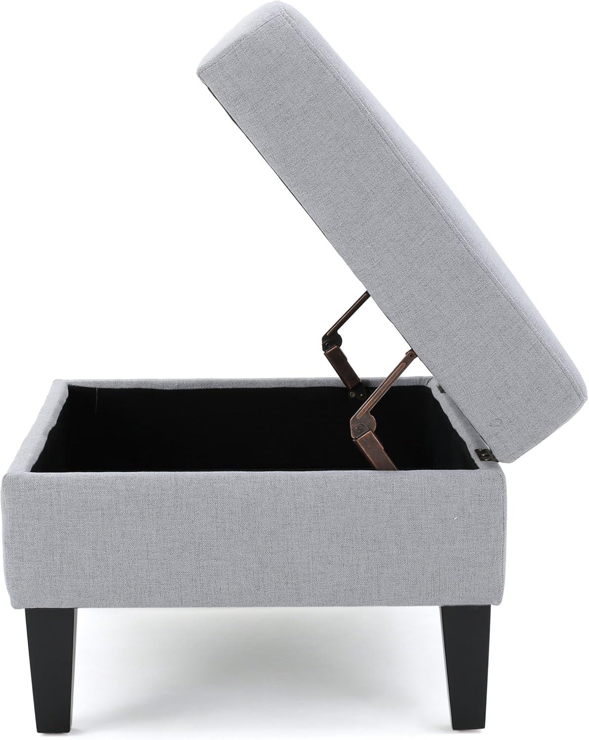 image:imageChristopher Knight Home Zahra Fabric Storage Ottoman Light Grey