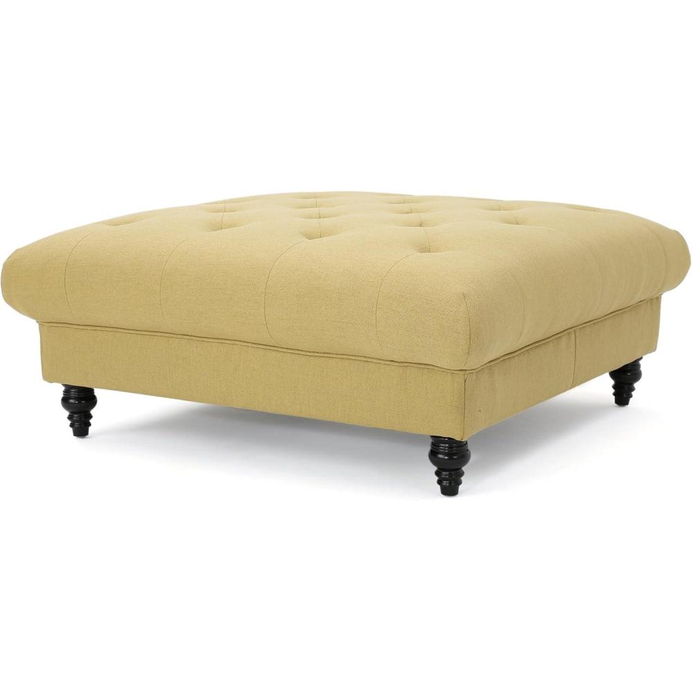 image:imageChristopher Knight Home Bordeaux Fabric Ottoman Dark Blue Dimensions 4050D x 4050W x 1690HLight Green