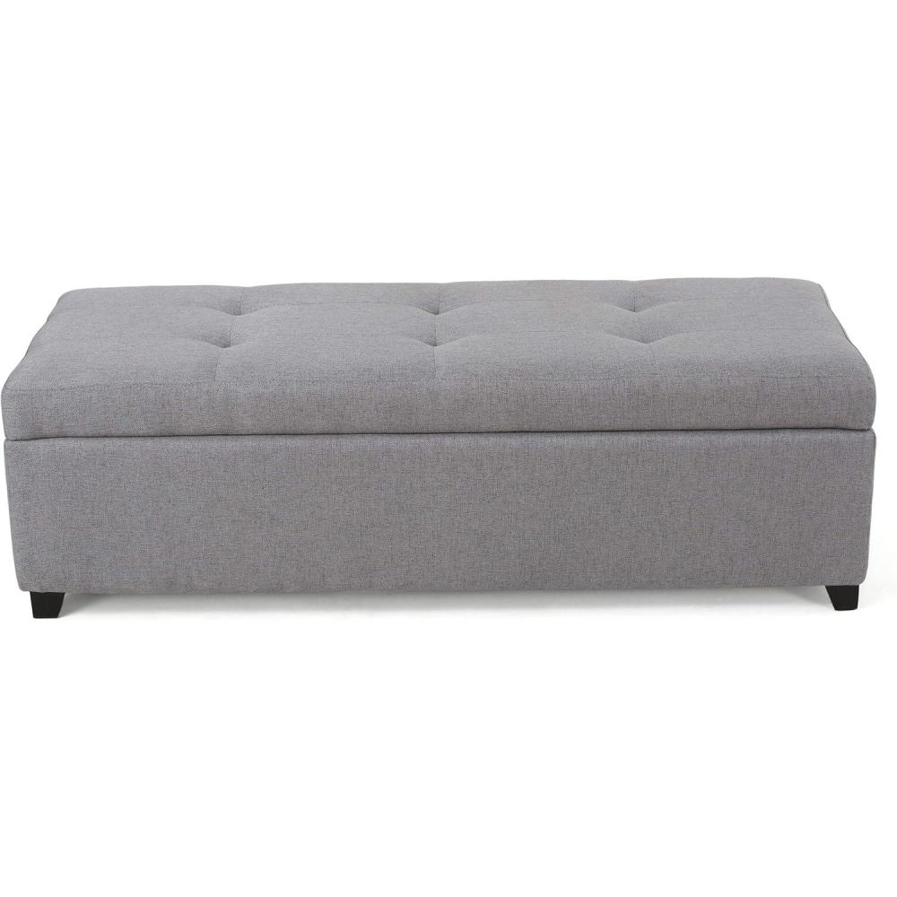 image:imageChristopher Knight Home Brentwood Fabric Storage Ottoman Grey