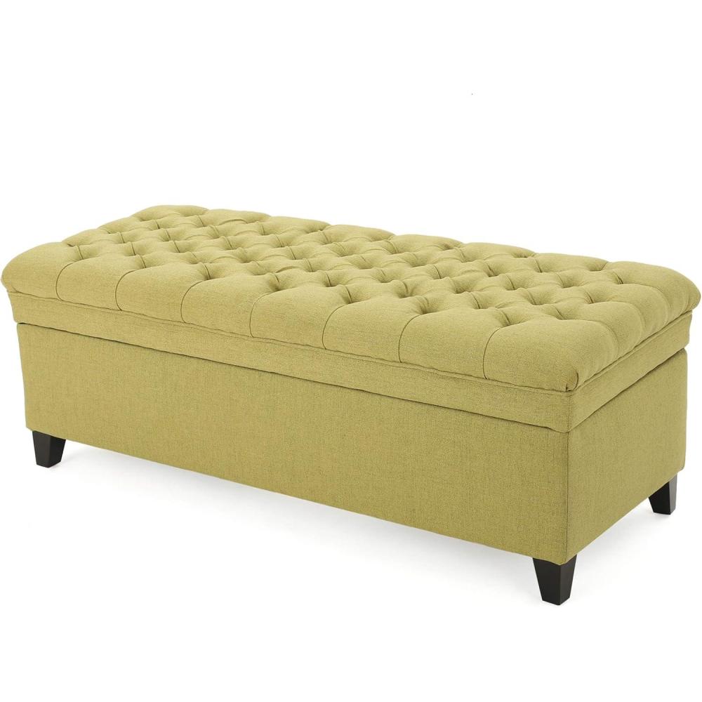 image:imageChristopher Knight Home Juliana Fabric Storage Ottoman Green