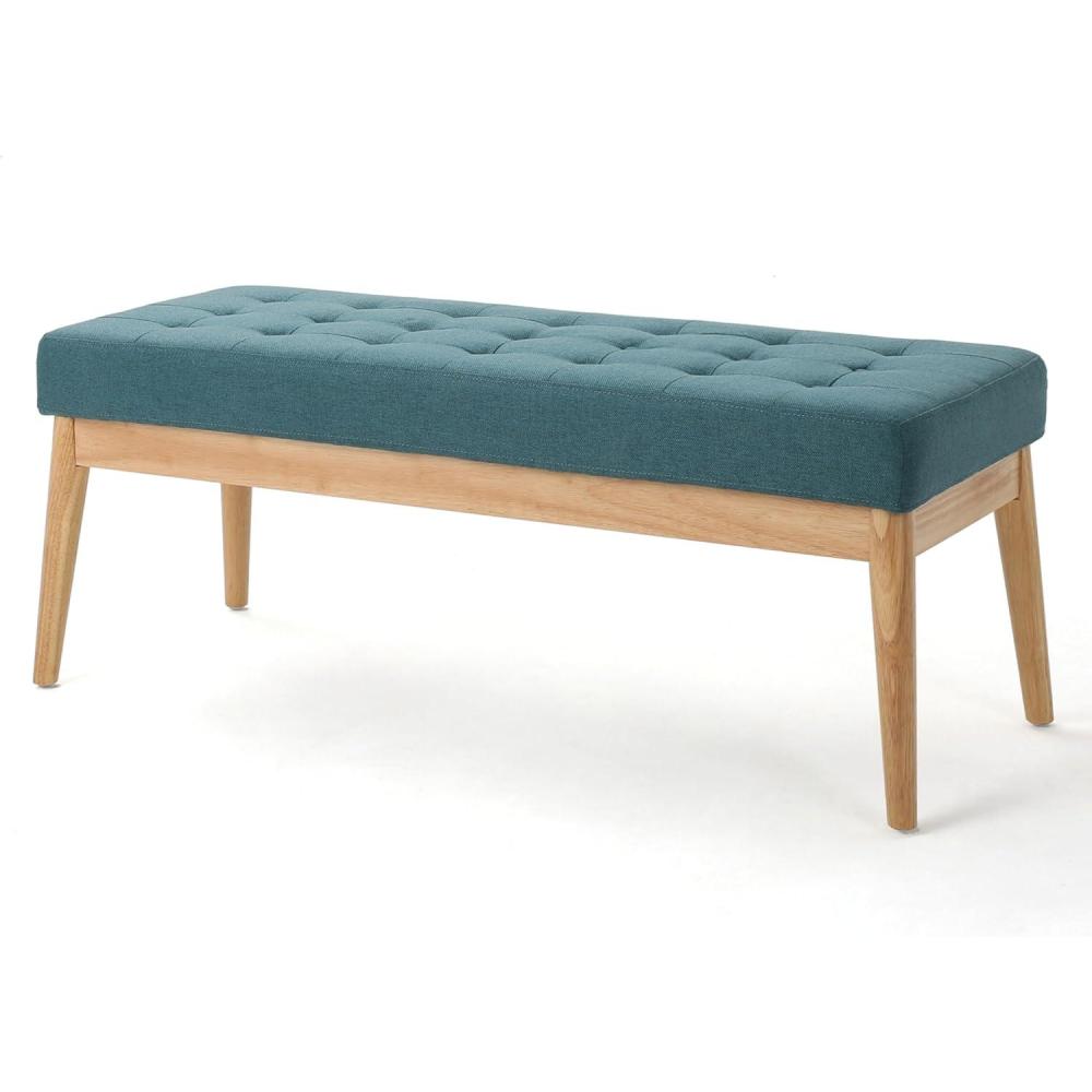 image:imageChristopher Knight Home Saxon Fabric Bench Dark Teal