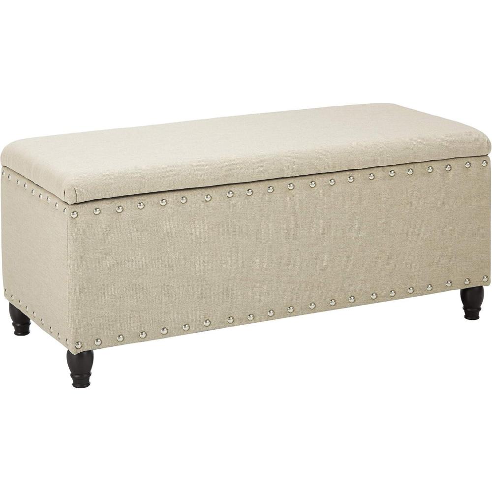image:imageChristopher Knight Home Tatiana Fabric Storage Ottoman Wheat