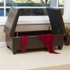 Christopher Knight Home Alfred Bonded Leather Storage Ottoman, Brown 51 by 25 by 19