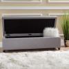 Christopher Knight Home Brentwood Fabric Storage Ottoman, Grey