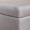 Christopher Knight Home Brentwood Fabric Storage Ottoman, Grey