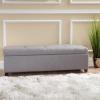 Christopher Knight Home Brentwood Fabric Storage Ottoman, Grey