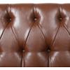 Christopher Knight Home Cantrell Contemporary Tufted Loveseat, Cognac Brown Faux Leather and Espresso(Cognac Brown)