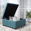 Christopher Knight Home Carlsbad Fabric Storage Ottoman, Dark Teal(Storage)