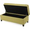 Christopher Knight Home Juliana Fabric Storage Ottoman, Green