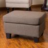 Christopher Knight Home Rosella Fabric Ottoman, Chocolate