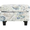 Christopher Knight Home Spield Indoor Ottoman Footrest, Wooden Ottoman Foot Stool, Modern Coffee Table, Floral Print
