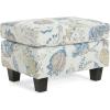 Christopher Knight Home Spield Indoor Ottoman Footrest, Wooden Ottoman Foot Stool, Modern Coffee Table, Floral Print