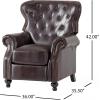 Christopher Knight Home Walder Reconstituted Bycast Leather Recliner, Brown