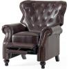 Christopher Knight Home Walder Reconstituted Bycast Leather Recliner, Brown