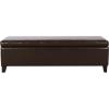 Christopher Knight Home York Bonded Leather Storage Ottoman Bench, Brown(Brown)