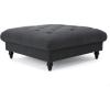 Christopher Knight Home Bordeaux Fabric Ottoman, Dark Blue Dimensions: 40.50”D x 40.50”W x 16.90”H(Dark Gray)