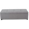 Christopher Knight Home Brentwood Fabric Storage Ottoman, Grey