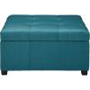 Christopher Knight Home Carlsbad Fabric Storage Ottoman, Dark Teal(Storage)