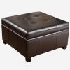 Christopher Knight Home Richmond Bonded Leather Storage Ottoman, Espresso