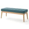 Christopher Knight Home Saxon Fabric Bench, Dark Teal