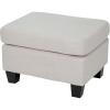 Rosella Biege Fabric Ottoman