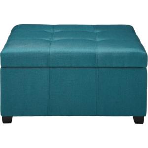 Christopher Knight Home Carlsbad Fabric Storage Ottoman, Dark Teal(Storage)
