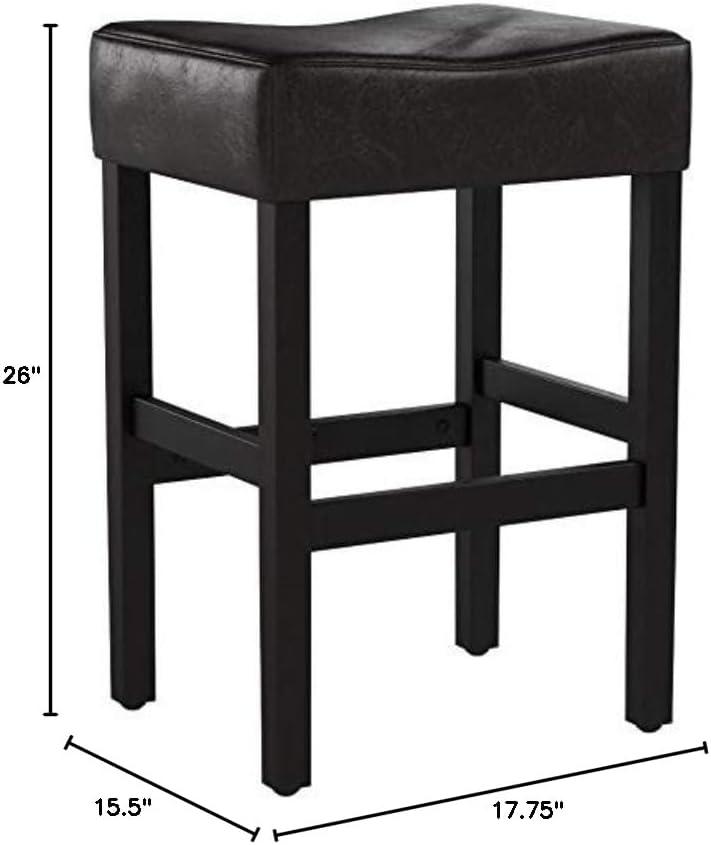 image:imageChristopher Knight Home Portman Leather Backless Counterstools 2Pcs Set Brown