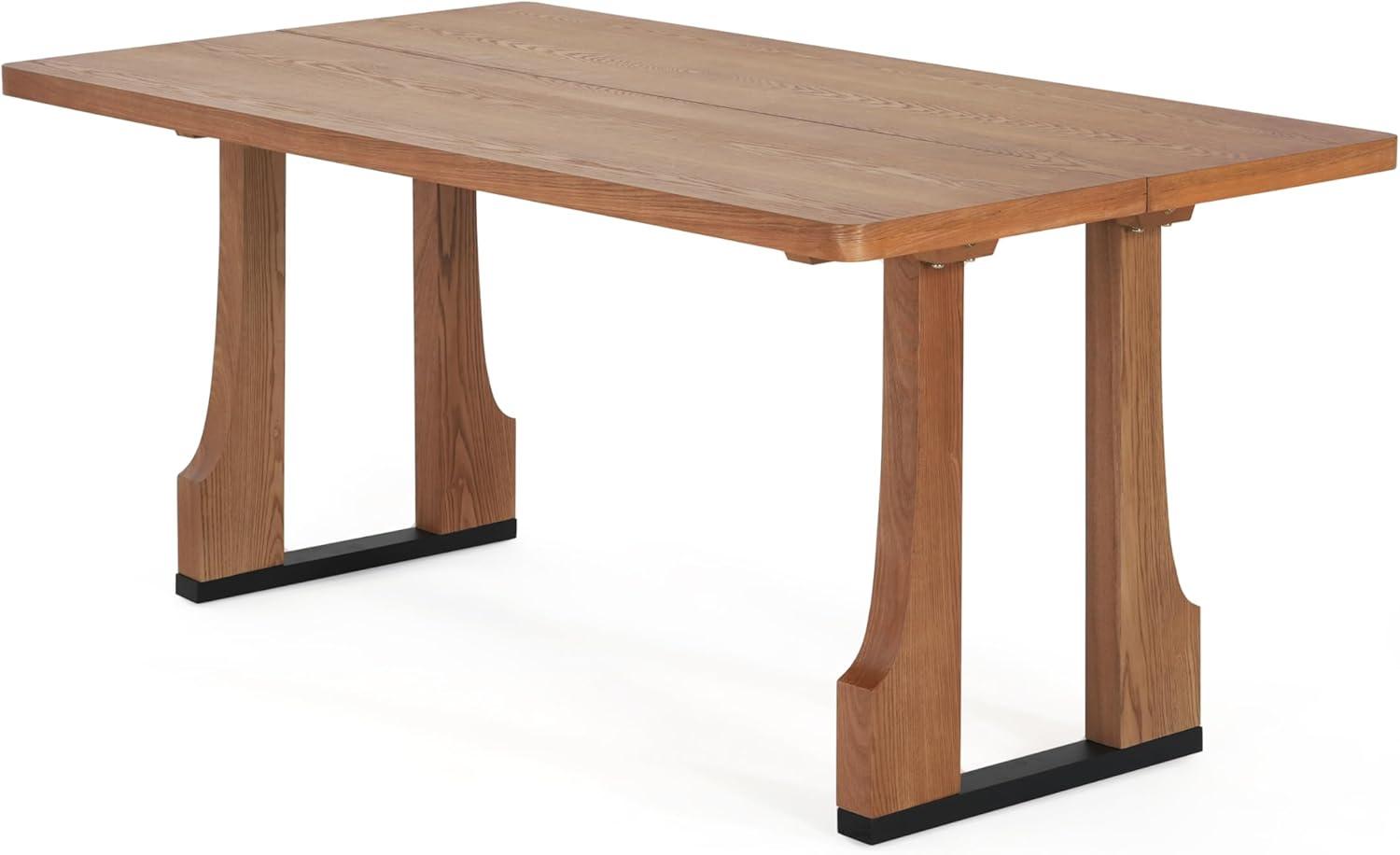image:imageChristopher Knight Home Xayah 63 Inch Dining Table for 6 People Rectangular Kitchen Table Farmhouse Dinner Furniture Modern Wood Table for Dining Room Natural AshNatural