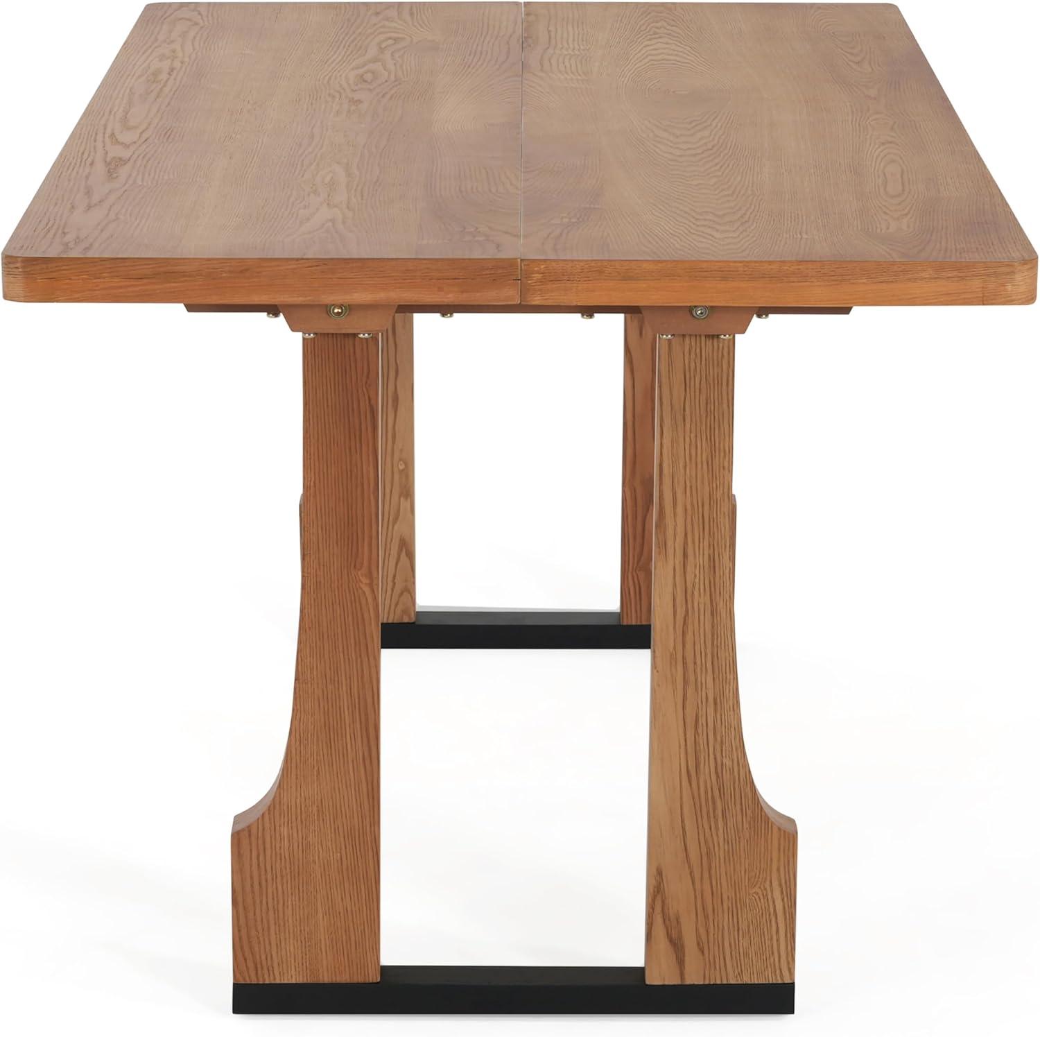 image:imageChristopher Knight Home Xayah 63 Inch Dining Table for 6 People Rectangular Kitchen Table Farmhouse Dinner Furniture Modern Wood Table for Dining Room Natural AshNatural