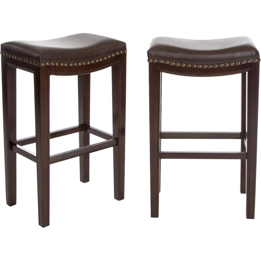 image:imageChristopher Knight Home Avondale Backless Bar Stools12D x 1813W x 30H 2Pcs Set BrownBackless Bar Stools