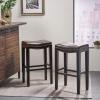 Christopher Knight Home Avondale Backless Bar Stools,12″D x 18.13″W x 30″H, 2-Pcs Set, Brown(Backless Bar Stools)
