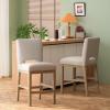 Christopher Knight Home Coloma Upholstered 27 Inch Counter Stools – Wheat/Weathered Natural (Set of 2)