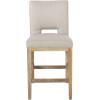 Christopher Knight Home Coloma Upholstered 27 Inch Counter Stools – Wheat/Weathered Natural (Set of 2)