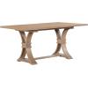 Christopher Knight Home Ethan Extendable Dining Room Table for 6, Wooden Rectangular Expandable Kitchen Table, Vintage Dining Table for Dining Room Kitchen, Light Natural(Light Natural)