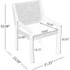 Christopher Knight Home Godiva Acacia Wood Outdoor Dining Chair Set of 2, Patio Dining Room Furniture Chair Set with Cushion, Outdoor Wicker Armchair for Garden Backyard Relaxation, Teak+Cream