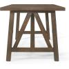 Christopher Knight Home Hhdza Farmhouse Dining Table for 6-8, 71″ Rubberwood Dinner Table with Cross Beam Frame & Wood-Like Low-Maintenance Top, Dining Room Furniture for 6-8, Antique Brown