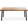 Christopher Knight Home Palin Wooden Patio Dining Set for 6, Acacia Wood Outdoor Dining Table Set for 6, 7 Piece Outdoor Dining Set with Rectangular Table and Armchair with Seat Cushion, Teak+Beige