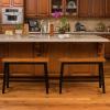 Christopher Knight Home Pomeroy 24″ Saddle Benches, 2-Pcs Set, Walnut / Black