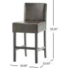 Christopher Knight Home Portman Counterstool, Brown 18″W x 23”D x 38.50”H