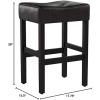 Christopher Knight Home Portman Leather Backless Counterstools, 2-Pcs Set, Brown