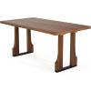 Christopher Knight Home Xayah 63 Inch Dining Table for 6 People, Rectangular Kitchen Table, Farmhouse Dinner Furniture, Modern Wood Table for Dining Room, Natural Ash(Walnut)