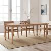 Christopher Knight Home Shawen Extendable Dining Room Table for 6, Wooden Expandable Kitchen Table, Rectangular Dining Table for Dining Room Kitchen, Walnut(Light Natural)