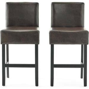 Christopher Knight Home Portman Counterstool, Brown 18″W x 23”D x 38.50”H