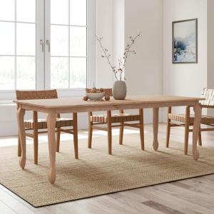 Christopher Knight Home Shawen Extendable Dining Room Table for 6, Wooden Expandable Kitchen Table, Rectangular Dining Table for Dining Room Kitchen, Walnut(Light Natural)