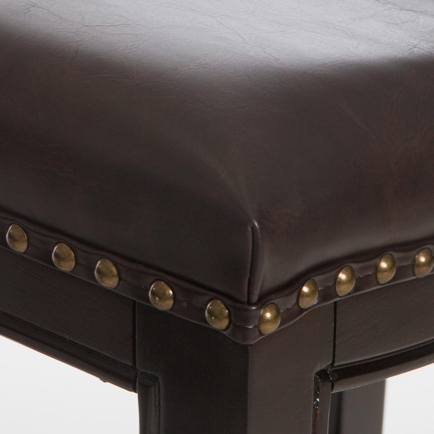 image:imageChristopher Knight Home Avondale Backless Faux Leather Counter Stools 2Pcs Set BrownStools