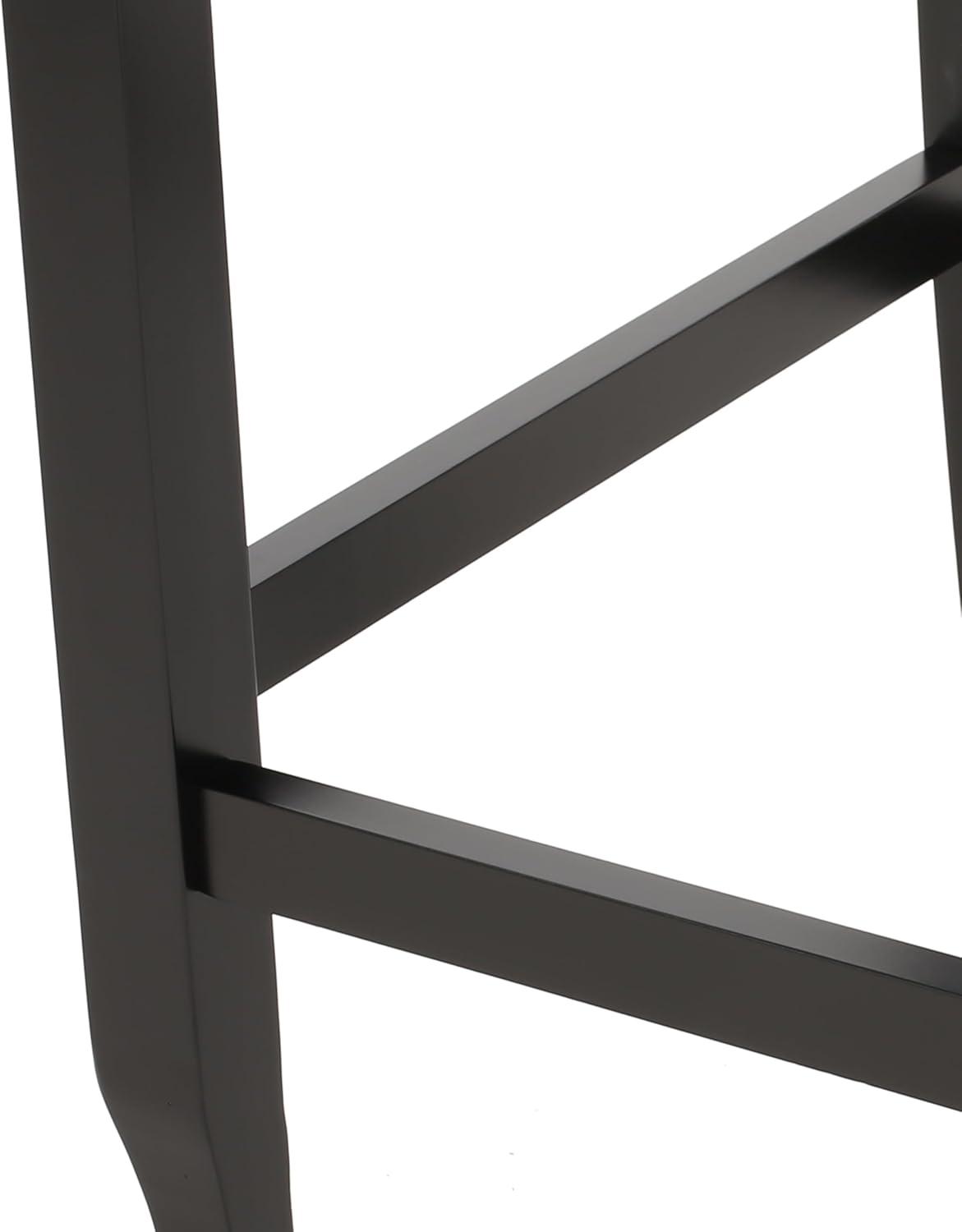 image:imageChristopher Knight Home Foxwood Wingback Barstools Set of 2 Navy Blue and Dark Brown