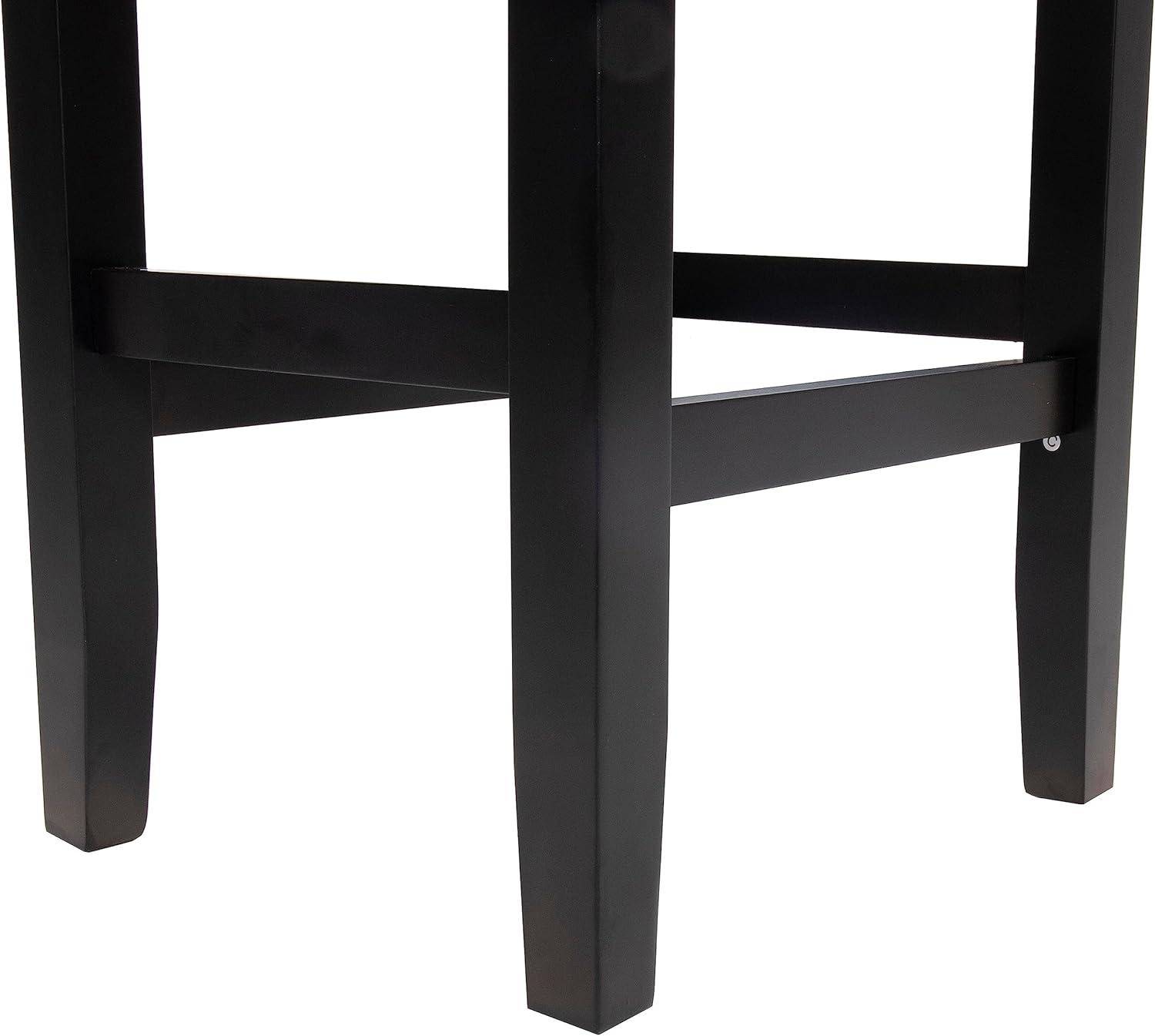 image:imageChristopher Knight Home Laramie Bonded Leather Backless Counterstools 2Pcs Set BlackBlack