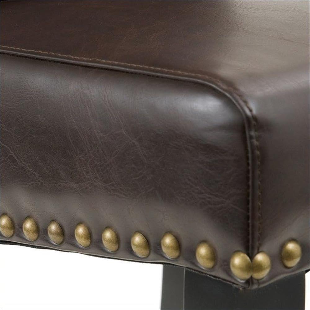 image:imageChristopher Knight Home Lisette Leather Barstools 2Pcs Set Brown