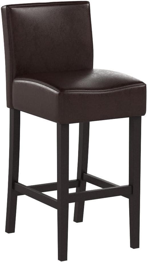 image:imageChristopher Knight Home Lopez Leather Bar Stools 2Pcs Set Brown