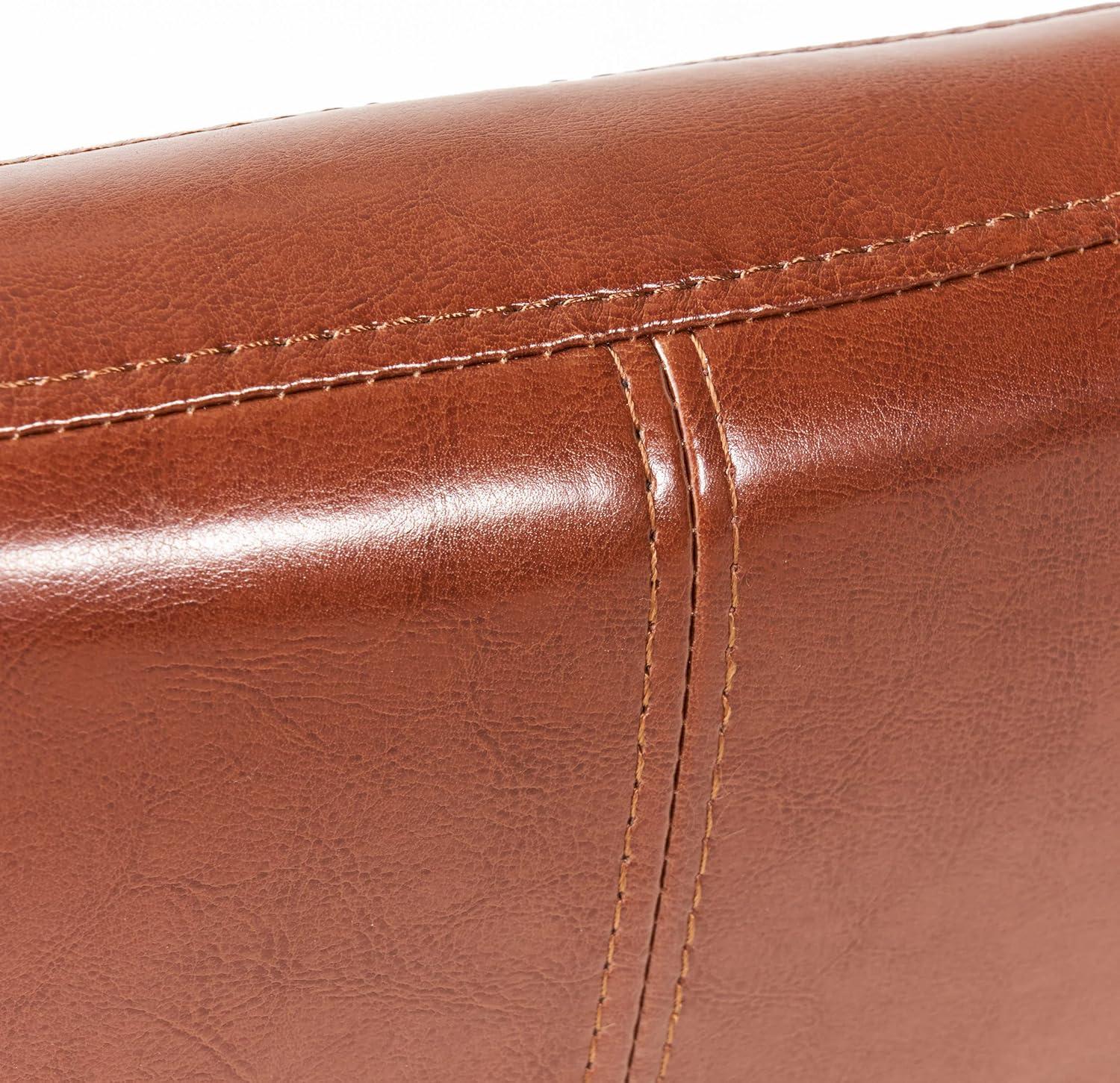 image:imageChristopher Knight Home Lopez Leather Counter Stools 2Pcs Set Hazelnut